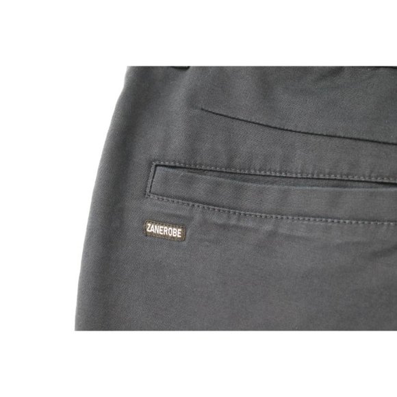 zanerobe pants men's 32 L27 jogger chino flat front slim navy cotton blend - Picture 5 of 11